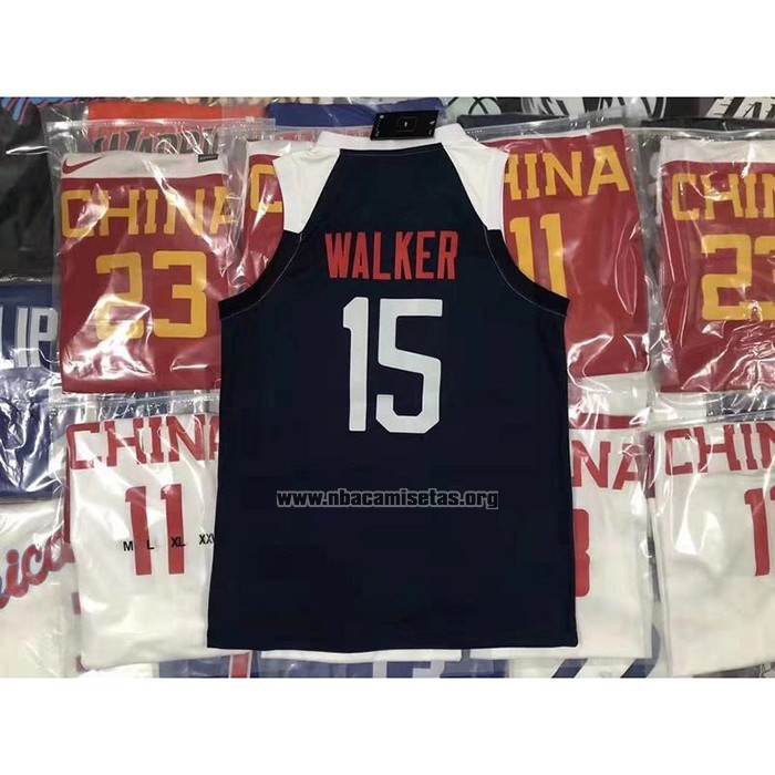 Camiseta USA Kemba Walker 2019 FIBA Basketball World Cup Azul